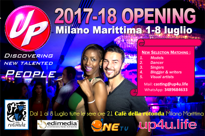 Milano Marittima dal 1 al 8 luglio Talents Discovering - UP
